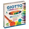Giotto Turbo Color rinkinys: 24 spalvų flomasteriai vaikams