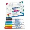 Giotto Turbo Glitter Maxi flomasteriai, 6 spalvų
