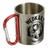 Gitees METALINIS PUODĖLIS SU KARABINE NUO pykčio, 300 ML