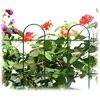 Gl Plastic Dekoratyvinė tvorelė L30cm/H22cm 3vnt. metalinės/žalios