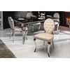 Invicta Interior Glamour kėdė Modern Barock Chair Velvet rusvai gelsvas 40796 IŠPARDAVIMAS -80%