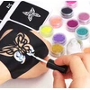 GLITTER TATTUOS „Pasidaryk pats“ šablonų rinkinys, skirtas VAIKAMS, KŪRYBINIŲ RAŠTŲ RINKINYS
