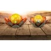 Globo Toys LED lauko šviestuvas su saulės baterija IP44 Globo 6500K 3V oranžinis