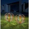 Globo Toys LED lauko šviestuvas su saulės baterija IP44 Globo 3000K 3V aukso/sidabro sp.