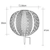Globo Toys LED lauko šviestuvas su saulės baterija IP44 Globo 3000K 3V aukso/sidabro sp.
