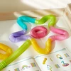 Glow Pop spyruoklės, jutimo vamzdeliai, skirti tempti ir švytinti mideer kamuoliukus