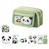 Goaduoynt „Panda“ pieštukų dėklas mokyklai, kelių skyrių