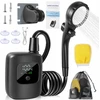 Goaduoynt TURISTINIS KEMPINGAS DUŠAS USB PUMP 2400MAH NEŠIMASIS RINKINYS