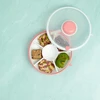 GOBE SNACK SPINNER užkandžių konteineris, priešpiečių dėžutė Coral Rožinė