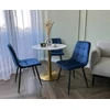 Gockowiak DENVER VELVET Mėlynas VELVET KĖDĖ SVETAINEI, VALGOMAI, MODERNUS