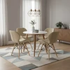 Gockowiak MURET VELVET VELVET BEIGE MINŠTA KĖDĖ VALGOMOJE SVETAINEI