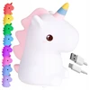 Gockowiak Naktinė lempa SILIKONOWA JEDNOROŻEC LED RGB DLA DZIECI DOTYKOWA NA PILOTA