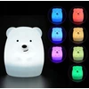 Gockowiak NAKTINIS LEMPAS LOKIS VAIKAMS, SPALVOTAS SILIKONIS RGB M