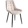 Gockowiak NORMAN VELVET BEIGE VELVETINĖ KĖDĖ VALGOMOJE SVETAINEI MODERNŪS PRIEDAI