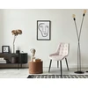 Gockowiak NORMAN VELVET BEIGE VELVETINĖ KĖDĖ VALGOMOJE SVETAINEI MODERNŪS PRIEDAI