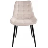 Gockowiak NORMAN VELVET BEIGE VELVETINĖ KĖDĖ VALGOMOJE SVETAINEI MODERNŪS PRIEDAI