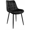 Gockowiak NORMAN VELVET Juodas VELVET KĖDĖ SVETAINEI, MODERNA