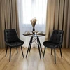 Gockowiak NORMAN VELVET Juodas VELVET KĖDĖ SVETAINEI, MODERNA