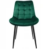 Gockowiak NORMAN VELVET KĖDĖ, TAMSIAI ŽALIA, ELEGANTI VALGOMOJE SVETAINEI