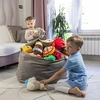 GodBless Pufa vaikams fotel organizer maišelis na zabawki pluszaki do pokoju XXL