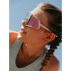 Gog Tove E608-3 Sportiniai Saulės Akiniai Su Veidrodiniais Lęšiais, Uv400, Kat.3, Matiniai Šviesiai Violetiniai