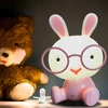 Goldlux LAMPKA KRÓLIK BIURKOWA DLA DZIECI LAMPA NOCNA KRÓLICZEK LED 3 TRYBY ŚWIATŁA