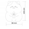 Goldlux LED naktinė šviesa katė GATTO, šilta balta + daugiaspalvė, 5V, USB