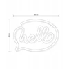 Goldlux Sanico lampka nocna LED NEON HELLO USB A 29 cm zasilanie bateryjne 327147