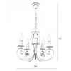 Goldsun Stylowy balta żyrandol lampa wisząca do salonu KLIWAS 5 lampa do sypialni