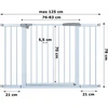 Gotel Laiptų vartų barjeras, apsaugantis įėjimo duris 76-125 cm