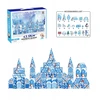 Gotel Magnetinių blokelių rinkinys 96 vienetų Ledo pilis su pingvinų atspaudais