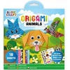 Grafix GYVŪNAI origami rinkinys, 18 raštų + lipdukai, origami popierius, konditerijos knygelė