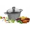 GRANITINIS PUODAS pilkas 24 cm kepimui DANGAS 4,3 L priešpiečių dėžutė