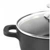 Granito puodas su stikliniu dangteliu GRANDE 20 cm, 2,3 l