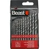 Grąžtas Urbjmašinėlės antgaliai Beast HSS-G Metalui 1.5-6.5mm 13 vnt.