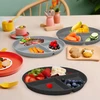 Greenandlife plastikinių lėkščių rinkinys 22,8 cm, 4 vnt. su dangteliu