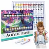 G&S FARBY AKRYLOWE DUŻY Rinkinys FARB AKRYLOWYCH W TUBKACH TUBCE 24 vnt x 12 ml
