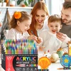 Guangna MARKERY AKRYLOWE Rinkinys 120 SZT WODODPORNE SZYBKO SUSZĄCE DO SZKLE