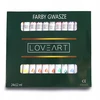 Guašo dažai 24 spalvos x 12 ml LoveArt Vandeninių dažų rinkinys dažymui