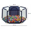 Gugu Bobas Playpen Playground Sausas krepšinio baseinas su originaliu krepšiu