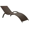 Home4You Gultas MERIDIAN, 180x75xH73cm rėmas: aliumininis su plastikinių vytelių apdaila, spalva: ruda