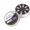 Anglies plieno guoliai metalinėje dėžutėje Nils Extreme ABEC-9 RS, violetiniai, 8 vnt.