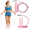Gymtek "Queenfit®" šokinėjimo virvė - 280 cm plieno lynas - šokinėjimo virvė, greitoji virvė, šokdynė