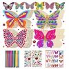 Habarri BUTTERFLIES Creative Painting Rinkinys 24 elementų Vaikams Linksmas pasidaryk pats