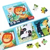Habarri Magnetinė dėlionė 1 lygio Liūtas Panda Žirafa Dovana Mokymasis žaidžiant