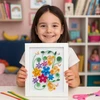 Habarri QUILLING Laukinė puokštė - Popierinės juostelės Paveikslų rėmeliai Creative DIY rinkinys