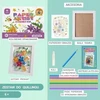 Habarri QUILLING Laukinė puokštė - Popierinės juostelės Paveikslų rėmeliai Creative DIY rinkinys