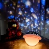 Habarri Vaikiškas naktinis dangaus ir žvaigždžių projektorius UFO rožinės spalvos