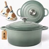 HAGE 3L emaliuotas ketaus PUODAS SU DANČIU JŪROS DRUSKOS INDUKTACINĖ ORKALIS 22cm