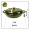 HAGE EMALINIS KETAUS PUODAS, ŽEMOJI INDUKCIJA, DUJINĖS, ORKALYSTĖ, KREPTUVE, Keptuvė
